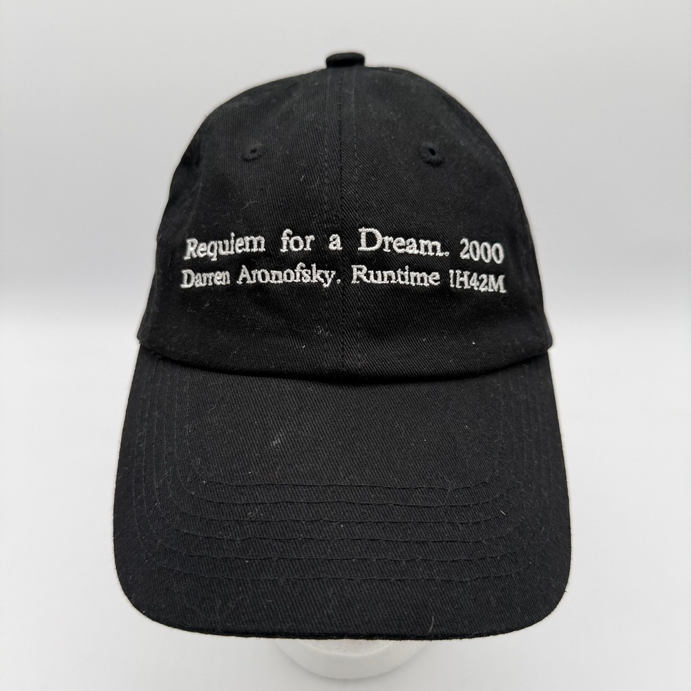 SCRT Requiem for a Dream Movie Hat Darren Aronofsky Black Cap Stay Creative Co